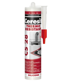 Герметик CERESIT CS28 280мл термостійкий червоний